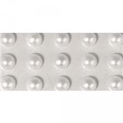 80 demi-perles blanches 5mm