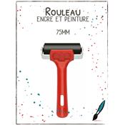 Rouleau dur en caoutchouc 75mm