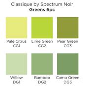 6 Spectrum Noir Classiques greens