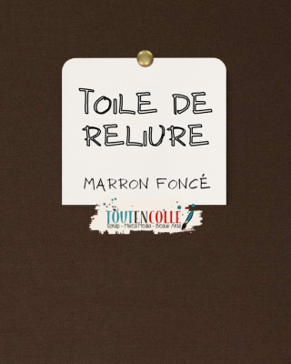 Toile de reliure - Marron foncé