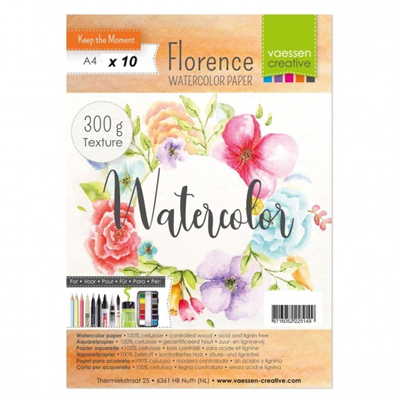 10 Papiers Aquarelle A4 300g