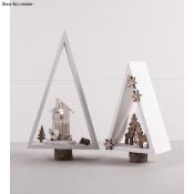 Cadre en bois Triangle/Sapin petits