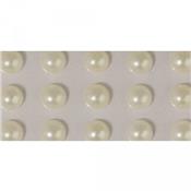 80 demi-perles crèmes 5mm