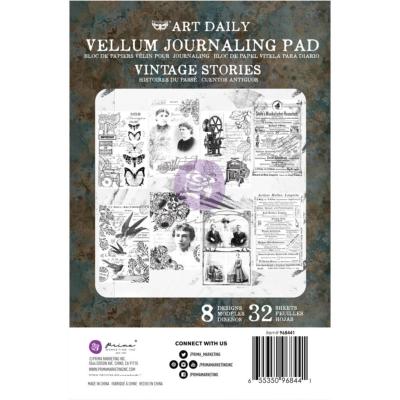 Vellum Journaling Pad Vintage Stories