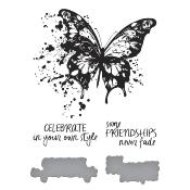 BetterPress plate - Butterfly splatter