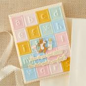 3D embossing folder - Baby blocks