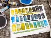 Evening glow - watercolor triad set - 3 tubes 5mL