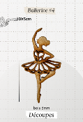 Découpe en bois - Ballerine #4