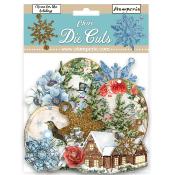 Clear die cuts - Home for the holidays