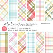 bloc de papier "joyful plaid"