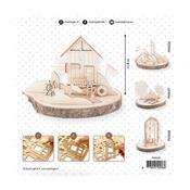 kit en bois prédécoupé<br>cabines de plage