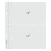 10 Pages pour flipbook 15x20cm <br> 2 compartiments