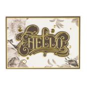 Hot foil Plates - Hello