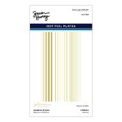 Hot foil Plates - Modern stripes