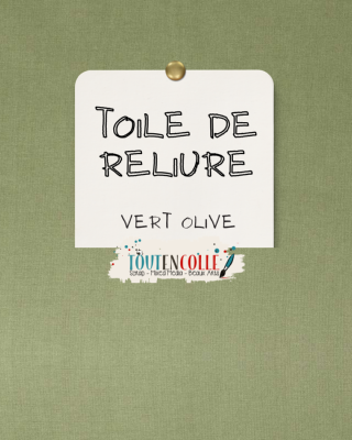 Toile de reliure - Vert Olive