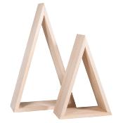 Cadre en bois Triangle/Sapin petits