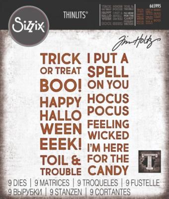 Thinlits Bold Text Halloween