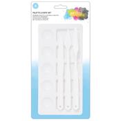 Lot de Palette et spatules en plastiques