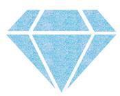 Izink Diamond 24 carats<br>Light Blue