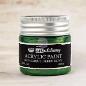 Art Alchemy Metallique Paint <br>Green Olive