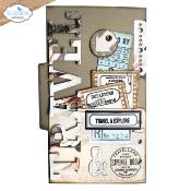 Travel journal - clear stamp
