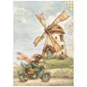 8 feuilles de riz - cozy family - A6