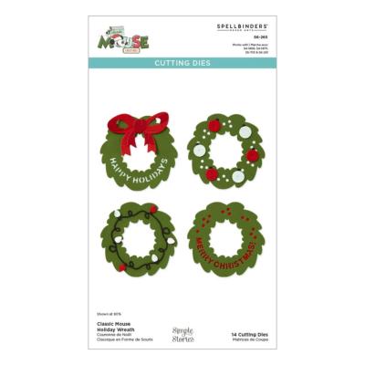 Cutting dies - Classic mouse - Holiday wreath