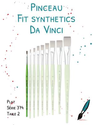 Pinceau FIT Synthétics plat<br>Série 374 - Taille 2