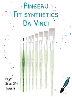 Pinceau FIT Synthétics plat<br>Série 374 - Taille 4