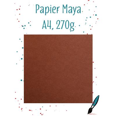 papier Maya - Chocolat - 25 f - A4 - 270g