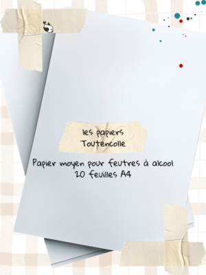 Papier Toutencolle Spécial feutres à alcool - moyen - 20 feuilles