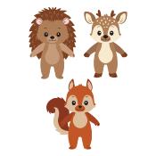 Cutting dies - Woodland trio