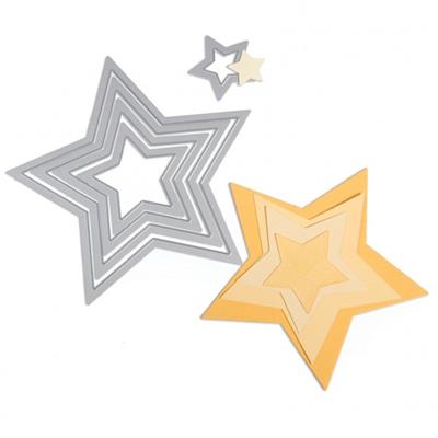 Lot de 5 dies étoiles