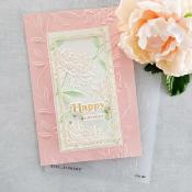 3D embossing folder - Beautiful blooms