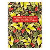 Hot foil Plates - Glimmer Holly Background