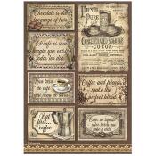 feuille de riz - Coffee and Chocolate - Labels