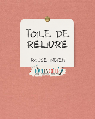 Toile de reliure - Rouge indien