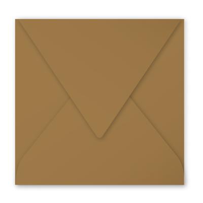 5 enveloppes kraft carrées - 16,5x16,5cm