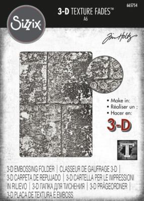 Gaufrage 3D texture fades A6 "Industriel"