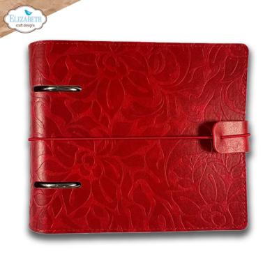 Memory binder - square - Festive red embossed