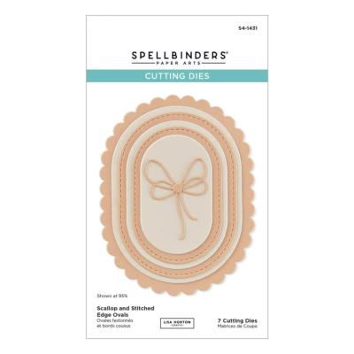 Cutting dies - Scallop and stitched edge ovals