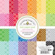 Bloc de papier - Plaid polka dot rainbow paper pad