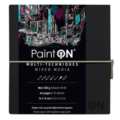 Paint On Carnet cousu<br>papier noir