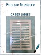 Pochoir Exclusif Nuancier<br> lignes