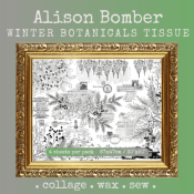 4 Printed Tissue - Winter Botanicals - Alison Bomber