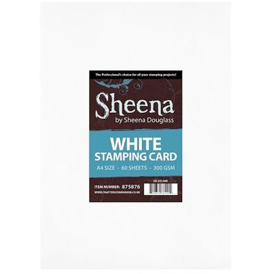 5 White Stamping Cardstocks Sheena Douglass, A4, 300g