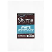 5 White Stamping Cardstocks Sheena Douglass, A4, 300g