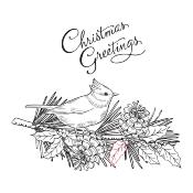 BetterPress plate - Christmas greetings