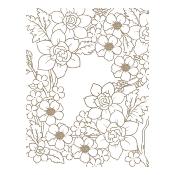 Hot foil Plates - Flower pattern