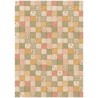 feuille de riz - cozy family - patchwork